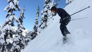 Skiing Double Black Diamonds Near Seattle [upl. by Garling]