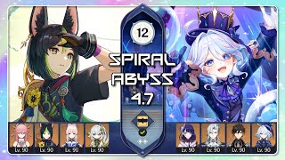 Spiral Abyss 47  Tighnari Quick Swap DPS x Furina Help Otter  Floor 12  Genshin Impact  Topaz [upl. by Solahcin187]