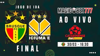 JOGO COMPLETO BRUSQUE X CRICIÚMA  FINAIS  JOGO DE IDA  CATARINENSE 2024 [upl. by Ayiak]