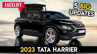 5 Big Updates  2023 Tata Harrier Facelift Official Launch Details [upl. by Ilsel]