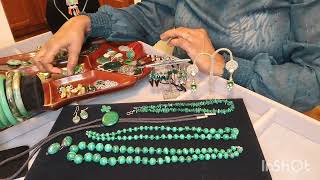 MALACHITE JADEITENEPHRITE and MURANO JEWELRY [upl. by Janik]