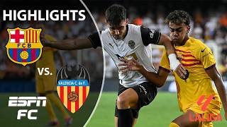 LEWANDOWSKI SHOWED OUT 🔥 Valencia vs Barcelona  LALIGA Highlights  ESPN FC [upl. by Anivram]