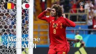 Marouane FELLAINI Goal – Belgium v Japan – MATCH 54 [upl. by Amalita533]