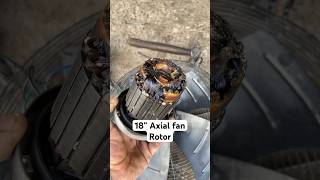 18” axial fan rotorwinding repair electical motor youtubeshorts diy electic [upl. by Aicirtam]