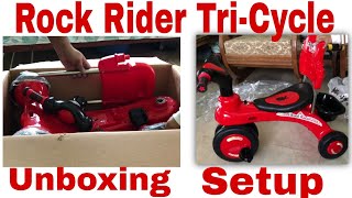 Rock Rider Tricycle  Unboxing  Setup  3000tk  RFL [upl. by Anhcar755]