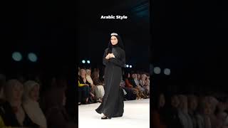 Muslim women fashionable Abaya outfit in Arabic style muslimah hijab abaya trending [upl. by Yojenitsirk]