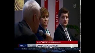 NOVA TV  Vijesti  panel na VERNu quotDržavni proračunquot  432016 [upl. by Meuse]