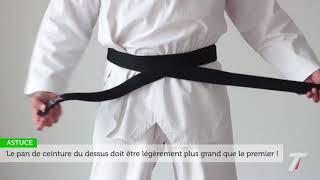 § Comment nouer sa ceinture de Taekwondo Karaté Judo Aïkido [upl. by Yrrum]