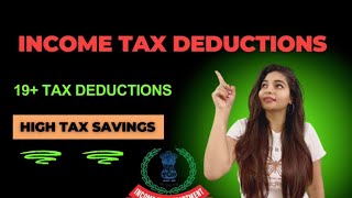 Tax Deductions for salaried employees High tax Savings  Income Tax Deductions  Sec 80U to Sec 80G [upl. by Veator]