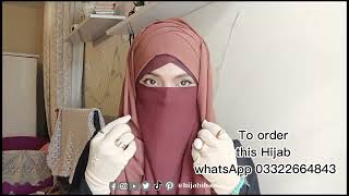 Ready to wear hijab order now hijabihana hijab explorepage short pakistan niqab [upl. by Gnni]