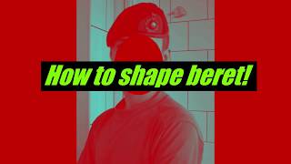 How to shape beret The Royal Marines Cadet Way [upl. by Anniala485]