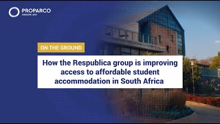 How the Respublica group is improving access to affordable student accomodation in south Africa [upl. by Dareen]