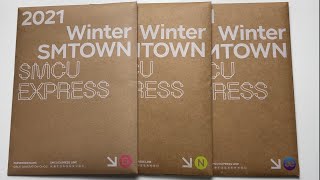 ♡Unboxing 2021 Winter SMTOWN SMCU Express 2021 윈터 에스엠타운  SMCU 익스프레스 3 Types♡ [upl. by Red]