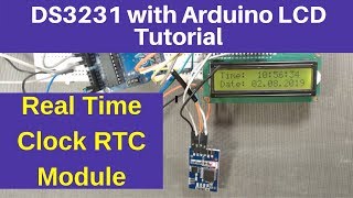 How to connect DS 3231 Real time clock module with LCD and Arduino  CC [upl. by Alano]