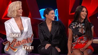 Jimmy Kimmel Interviews Kim Kourtney amp Khloé Kardashian in Las Vegas [upl. by Karab]