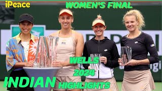 SuWei HsiehElise Mertens vs Katerina SiniakovaStorm Hunter Final Highlights  Indian Wells 2024 [upl. by Eitsyrc]