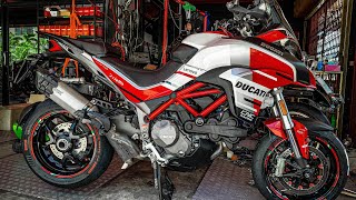 Ducati multistrada install pirelli tire diablo rosso iv corsa new 2022 [upl. by Ethel]