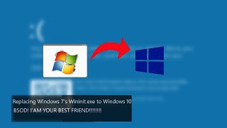 Swapping wininitexe from Windows 7 to Windows 10 [upl. by Tamaru]