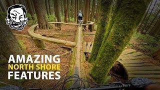 Riding Insane amp Beautiful North Shore MTB features [upl. by Skippie]