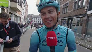 Alexey Lutsenko  Interview at the start  La Flèche Wallonne 2023 [upl. by Trik431]