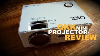 QKK Mini Projector  a budget projector review [upl. by Melvina]