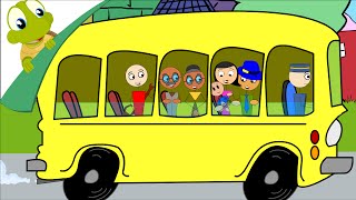 The wheels on the bus go round and round nursery rhyme [upl. by Aloel]