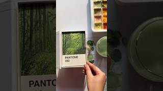 Pantone card challenge Day 5🫶 art pantone gouache shortvideo shorts painting [upl. by Ciredor353]