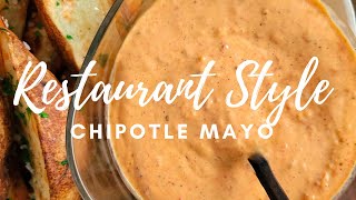 HOW TO MAKE CHIPOTLE MAYO FROM SCRATCH [upl. by Ecadnac802]