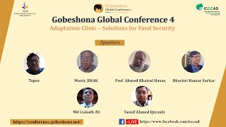 Adaptation Clinic – Solutions for Food Security  Gobeshona Global Conference 4 [upl. by Shute197]