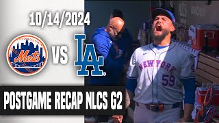 Mets Fan Reaction NLCS Game 2  NYM7 LAD3 ALL TIED UP TAKE IT IN QUEENS [upl. by Ahsaf]