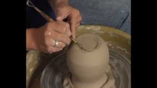 Danielle  The Clay Lady  Pottery Trimming Tutorial [upl. by Roeser]