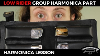 Blues Harmonica Lesson  4 Part Ensemble Version Of Low Rider By War on a C Harmonica [upl. by Iddo45]