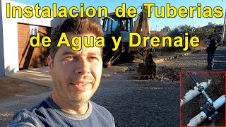 Instalacion de Tuberias de Agua y Drenaje en terreno de nuestro vecino Vblog240 [upl. by Rabiah]