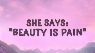 Alessia Cara  Beauty is pain Scars To Your Beautiful Lyrics [upl. by Zavala]