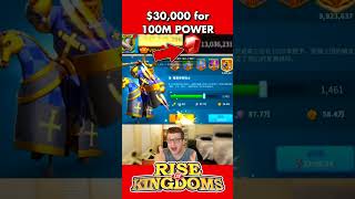 He Spent 30000 for 100M POWER in Rise of Kingdoms [upl. by Winne159]