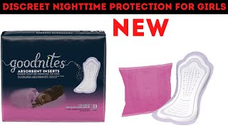 GOODNITES GIRLS INSERTS NIGHTTIME PROTECTION NEW GOODNITES ABSORBENT INSERTS FOR GIRLS [upl. by Brynna]