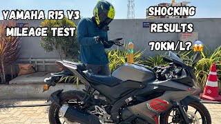 Yamaha R15 V3 bs6 High Speed Mileage Test  Shocking Results 😱  Mohan Raj  yamaha r15 bike [upl. by Jamnes]