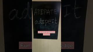 How to pronounce ADIPATE [upl. by Querida947]