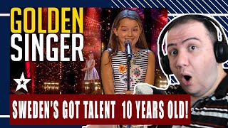 Swedens Got Talent 10 YEARS OLD EVA  Never Enough  The Greatest Showman  TEACHER PAUL REACTS [upl. by Eveline]