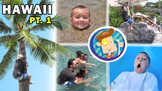 FV Family Trip Vlog in Hawaii Water Elevator in Grand Wailea Maui Part 1 [upl. by Cilla]