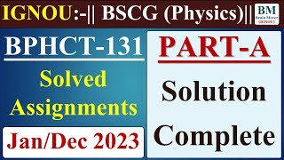 BPHCT 131 Solved Assignment 2023  BPHCT 131 Assignment Solution 2023  June  Dec 2023  IGNOU [upl. by Oak355]