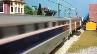 Afternoon With Amtrak on the Northeast Corridor HO Scale [upl. by Ellemac]