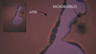 Removal of photoresist by ultrasound microbubbles [upl. by Attej]