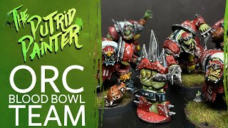 How to paint the Gouged Eye Orc Blood Bowl Team [upl. by Yrdnal301]