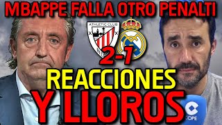 🤣💥 RONCERO NO PUEDE MÁS REACCIONES Y LLOROS AL ATHLETIC 21 REAL MADRID Y EXPLOTAN CONTRA MBAPPÉ [upl. by Sorips]