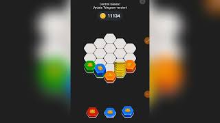 HOW TO PLAY THE PUZZLE CARD OF HAMSTER KOMBAT Hexagon puzzle 100solved [upl. by Uv193]