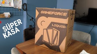 Gameforce Liquid Beyaz 7x120 RGB Fanlı ATX Oyuncu Kasası  İnceleme [upl. by Cr367]