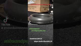 Slapz Audio Shock 5K1D Amp Sundown Audio ZV6 12 Subwoofer Flex shorts fyp [upl. by Acirahs]