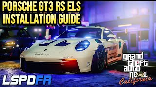 GTAV LSPDFR  2023 Porsche GT3 RS ELS Showcase amp Installation Guide [upl. by Marve]