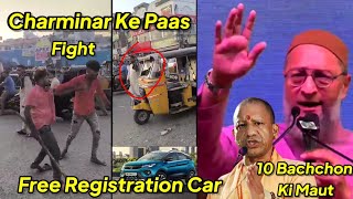 Charminar Ke Paas Marliye EV Gadio Par Free Registration Aur No Road Tax Asad Owaisi AIMIM Vs BJP [upl. by Salomo]